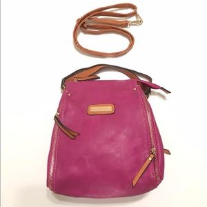 Hot pink crossbody bag